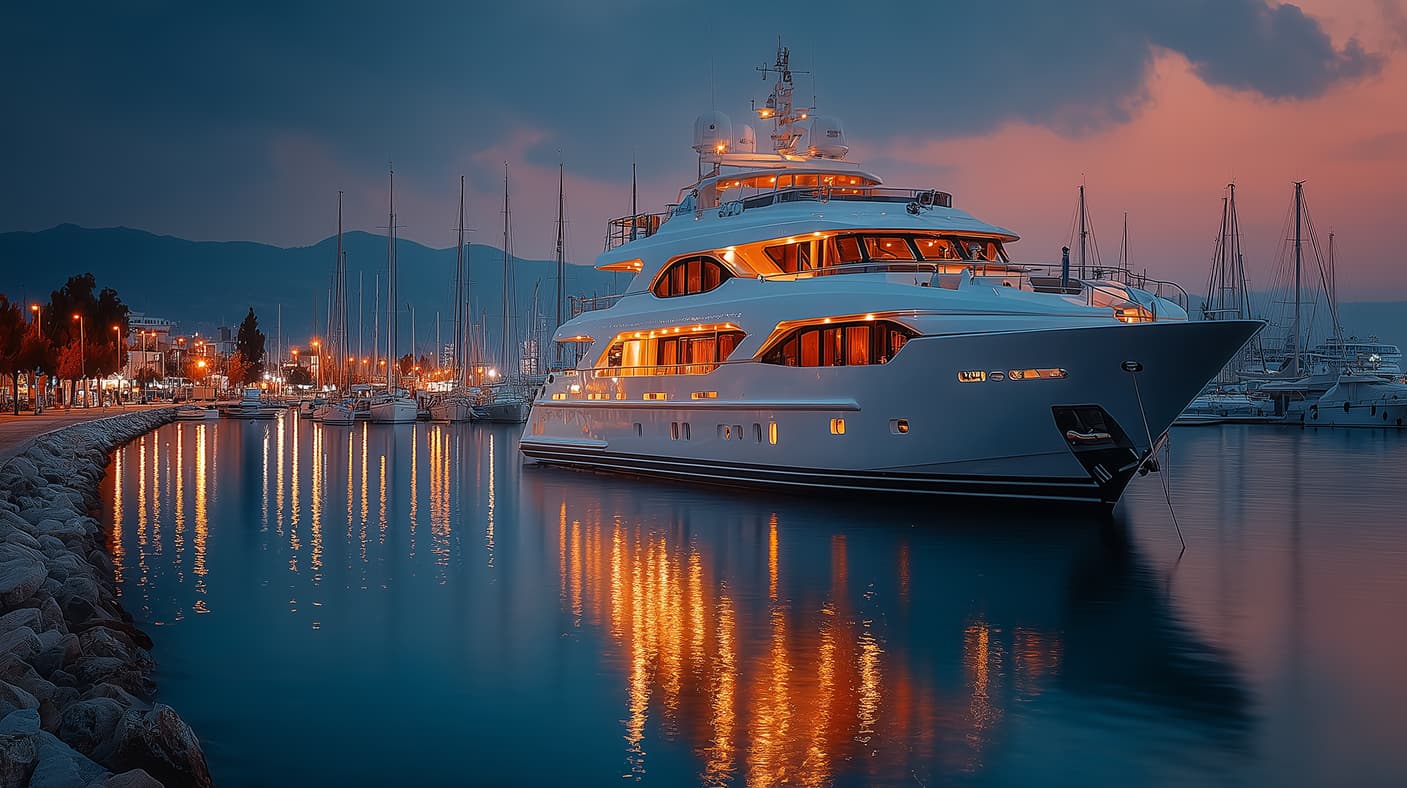 Mykonos Cyclades superyacht anchorage — Aegean charter social circuit marketing and Greek islands