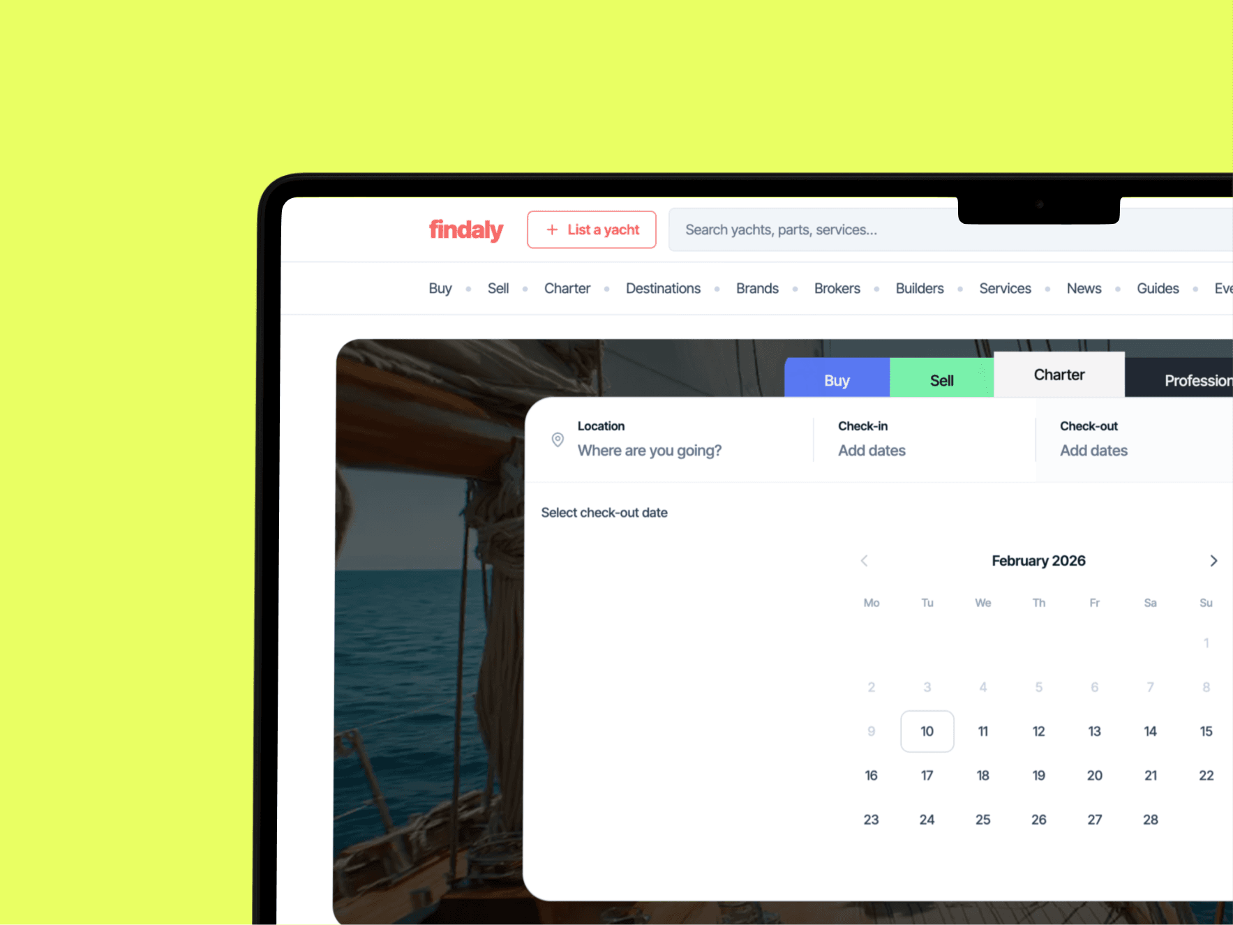Findaly maritime marketplace detail views — Marine Marketing International