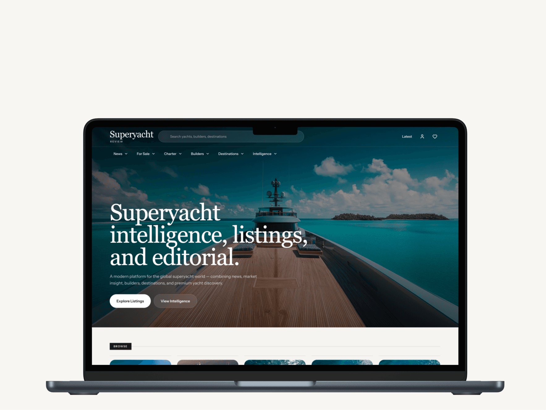 Superyacht Review editorial platform — built by Marine Marketing International
